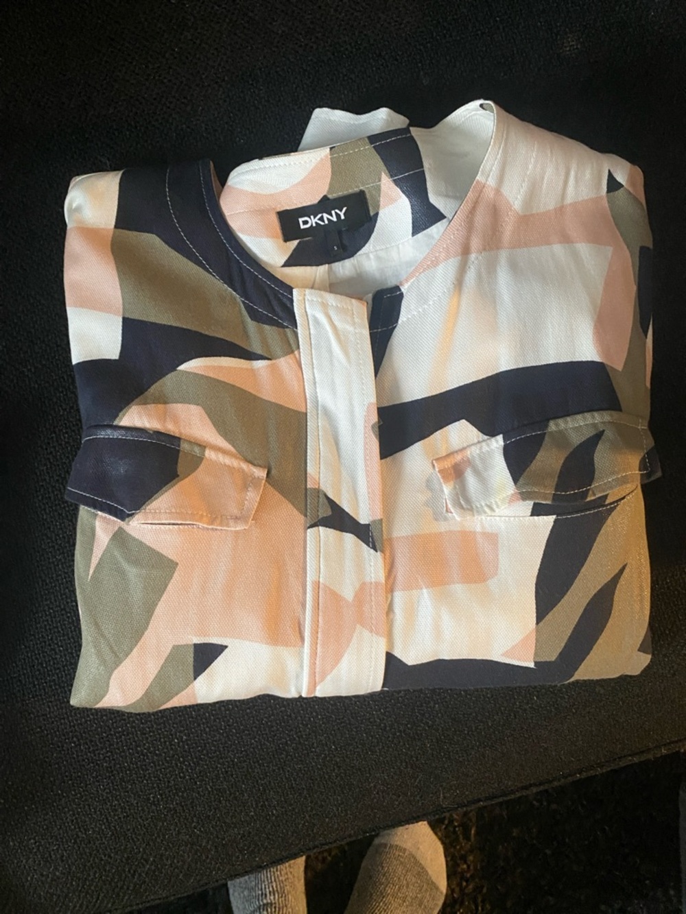 DKNY Abstract Camo  Print Jacket